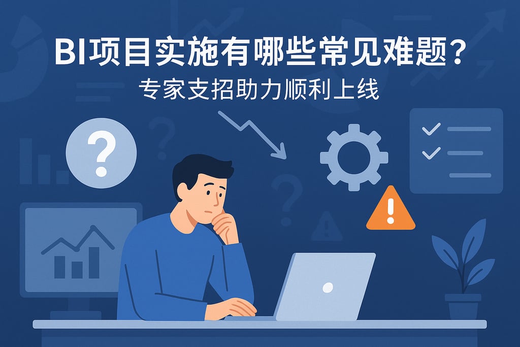 BI项目实施有哪些常见难题？专家支招助力顺利上线"